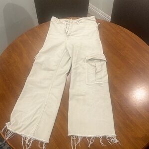 Tan Zara Marine Cargo Jeans
